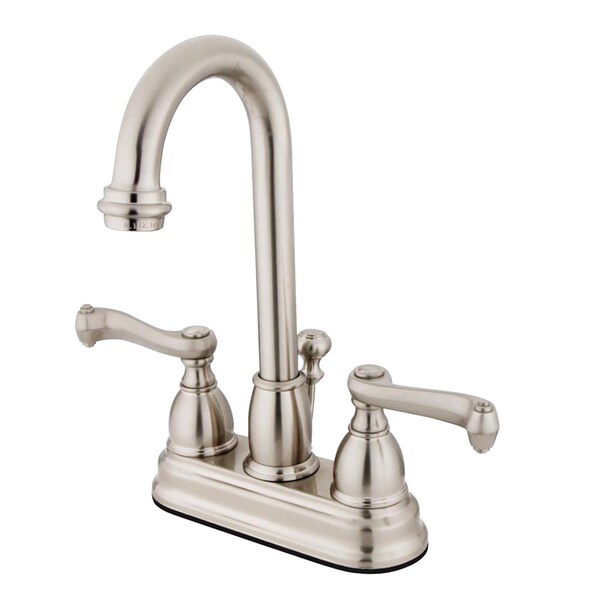 4" Centerset Bathroom Faucet, Brushed Nickel